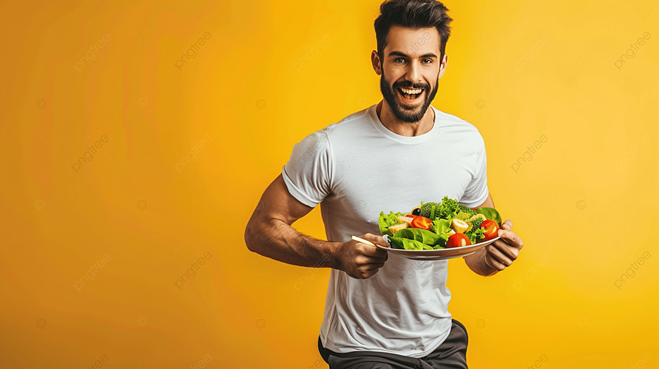 Man_Holding_Salad